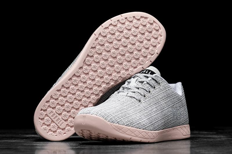 Grey Nobull Heather Dusty Rose Men's Trainers | CA W1452N